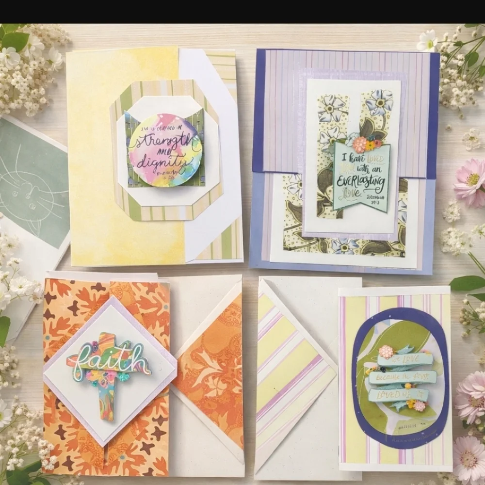 “Christian Greeting Cards Set of 8 • Scripture • Faith Gifts • All-Occasion●
